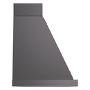 ILVE Nostalgie II 40-Inch 600 CFM Wall Mounted Range Hood in Matte Graphite with Bronze Trim (UANB40MGB)