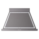 ILVE Nostalgie II 40-Inch 600 CFM Wall Mounted Range Hood in Matte Graphite with Chrome Trim (UANB40MGC)