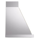 ILVE Nostalgie II 40-Inch 600 CFM Wall Mounted Range Hood in Stainless Steel with Brass Trim (UANB40SSG)