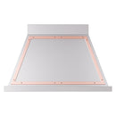 ILVE Nostalgie II 40-Inch 600 CFM Wall Mounted Range Hood in Stainless Steel with Copper Trim (UANB40SSP)