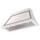 ILVE Nostalgie II 48-Inch 850 CFM Wall Mounted Range Hood in Antique White with Bronze Trim (UANB48AWB)
