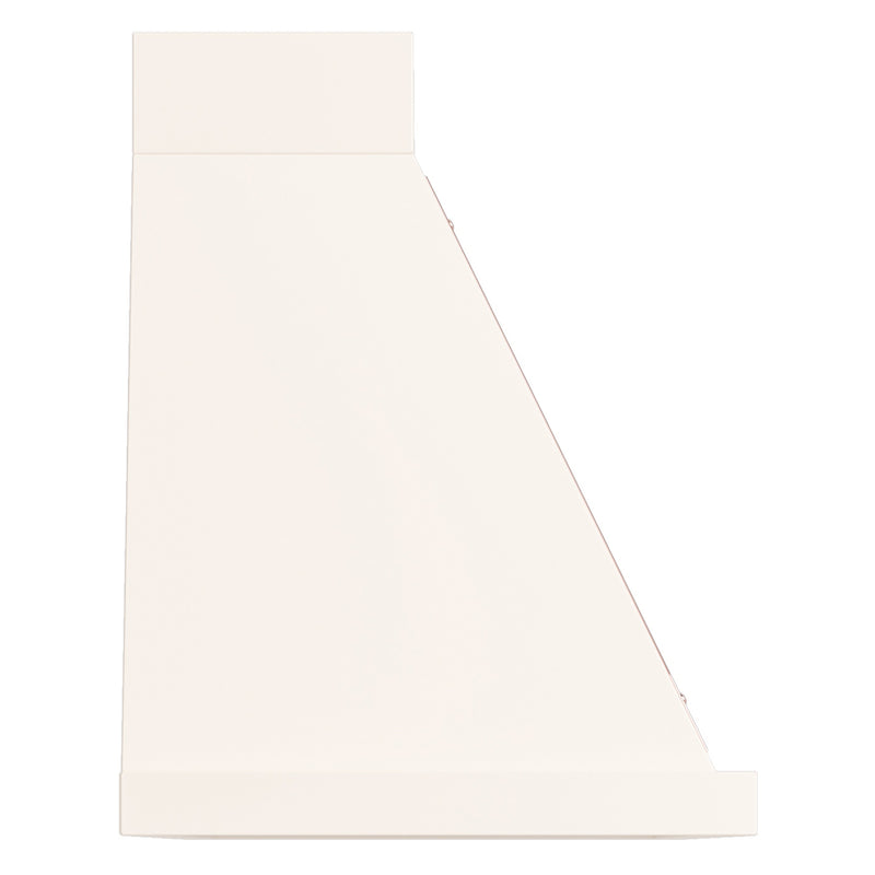 ILVE Nostalgie II 48-Inch 850 CFM Wall Mounted Range Hood in Antique White with Copper Trim (UANB48AWP)
