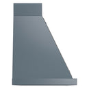 ILVE Nostalgie II 48-Inch 850 CFM Wall Mounted Range Hood in Blue Grey with Bronze Trim (UANB48BGB)