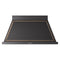 ILVE Nostalgie II 48-Inch 850 CFM Wall Mounted Range Hood in Glossy Black with Bronze Trim (UANB48BKB)