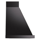 ILVE Nostalgie II 48-Inch 850 CFM Wall Mounted Range Hood in Glossy Black with Bronze Trim (UANB48BKB)