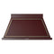 ILVE Nostalgie II 48-Inch 850 CFM Wall Mounted Range Hood in Burgundy with Bronze Trim (UANB48BUB)