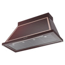 ILVE Nostalgie II 48-Inch 850 CFM Wall Mounted Range Hood in Burgundy with Copper Trim (UANB48BUP)
