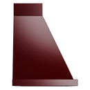 ILVE Nostalgie II 48-Inch 850 CFM Wall Mounted Range Hood in Burgundy with Copper Trim (UANB48BUP)
