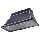 ILVE Nostalgie II 48-Inch 850 CFM Wall Mounted Range Hood in Midnight Blue with Chrome Trim (UANB48MBC)