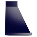 ILVE Nostalgie II 48-Inch 850 CFM Wall Mounted Range Hood in Midnight Blue with Brass Trim (UANB48MBG)
