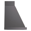 ILVE Nostalgie II 48-Inch 850 CFM Wall Mounted Range Hood in Matte Graphite with Bronze Trim (UANB48MGB)