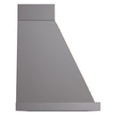 ILVE Nostalgie II 48-Inch 850 CFM Wall Mounted Range Hood in Matte Graphite with Brass Trim (UANB48MGG)
