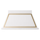 ILVE Nostalgie II 48-Inch 850 CFM Wall Mounted Range Hood in White with Brass Trim (UANB48WHG)