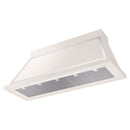 ILVE Nostalgie II 60-Inch 850 CFM Wall Mounted Range Hood in Antique White with Chrome Trim (UANB60AWC)