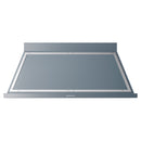 ILVE Nostalgie II 60-Inch 600 CFM Wall Mounted Range Hood in Blue Grey with Chrome Trim (UANB60BGC)