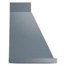 ILVE Nostalgie II 60-Inch 600 CFM Wall Mounted Range Hood in Blue Grey with Brass Trim (UANB60BGG)