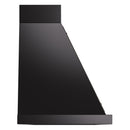 ILVE Nostalgie II 60-Inch 850 CFM Wall Mounted Range Hood in Glossy Black with Bronze Trim (UANB60BKB)