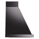 ILVE Nostalgie II 60-Inch 850 CFM Wall Mounted Range Hood in Glossy Black with Copper Trim (UANB60BKP)