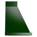 ILVE Nostalgie II 60-Inch 850 CFM Wall Mounted Range Hood in Emerald Green with Brass Trim (UANB60EGG)