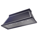 ILVE Nostalgie II 60-Inch 850 CFM Wall Mounted Range Hood in Midnight Blue with Chrome Trim (UANB60MBC)