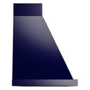 ILVE Nostalgie II 60-Inch 850 CFM Wall Mounted Range Hood in MIdnight Blue with Brass Trim (UANB60MBG)