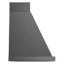 ILVE Nostalgie II 60-Inch 850 CFM Wall Mounted Range Hood in Matte Graphite with Bronze Trim (UANB60MGB)