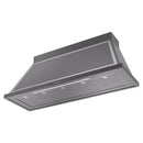ILVE Nostalgie II 60-Inch 850 CFM Wall Mounted Range Hood in Matte Graphite with Chrome Trim (UANB60MGC)