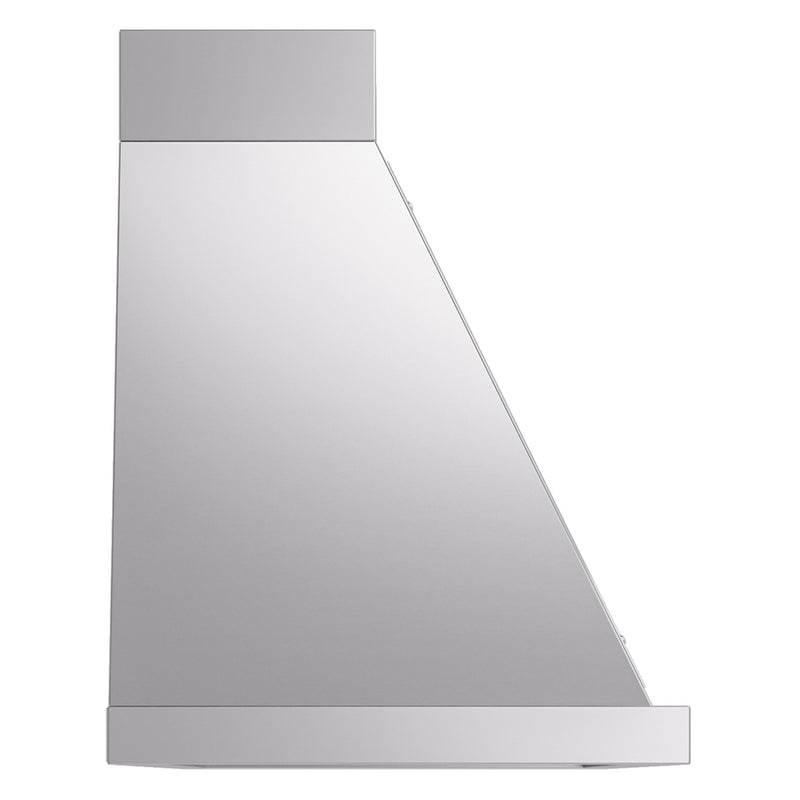 ILVE Nostalgie II 60-Inch 850 CFM Wall Mounted Range Hood in Stainless Steel with Chrome Trim (UANB60SSC)
