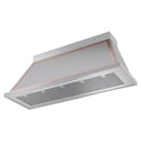ILVE Nostalgie II 60-Inch 850 CFM Wall Mounted Range Hood in Stainless Steel with Copper Trim (UANB60SSP)