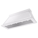 ILVE Nostalgie II 60-Inch 850 CFM Wall Mounted Range Hood in White with Chrome Trim (UANB60WHC)