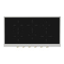 ILVE Nostalgie II 48-Inch Built-In Induction Rangetop with 6 Burners in Stainless Steel with Brass Knob (UHCPI486NSSG)