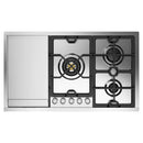 ILVE Panoramagic 36-Inch Built-In Propane Gas Cooktop with 5 Burners & Griddle in Stainless Steel (UHCPMT95FSSLP)