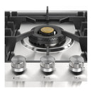 ILVE Professional Plus II 48-Inch Built-In Natural Gas Cooktop with 6 Total Black Brass Burners & Left Griddle in Stainless Steel (UHCPT125FSS)