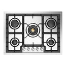 ILVE Professional Plus II 30-Inch Built-In Propane Gas Cooktop with 5 Burners in Stainless Steel  (UHCPT75SSLP)