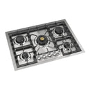 ILVE Professional Plus II 30-Inch Built-In Propane Gas Cooktop with 5 Burners in Stainless Steel  (UHCPT75SSLP)