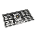 ILVE Professional Plus II 36-Inch Built-In Natural Gas Cooktop with 5 Burners in Stainless Steel (UHCPT95SS)