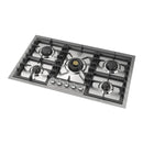 ILVE Professional Plus II 36-Inch Built-In Natural Gas Cooktop with 5 Burners in Stainless Steel (UHCPT95SS)