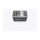 ILVE 48-Inch Majestic II Dual Fuel Range with 8 Sealed Brass Burners and Removable Griddle with 5.62 cu. ft. Oven in Blue Grey with Bronze Trim (UM12FDNS3BGB)