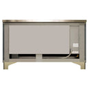 ILVE 60-Inch Majestic II Dual Fuel Range with 9 Sealed Burners and Removable Griddle in Blue Grey with Copper Trim (UM15FDNS3BGP)