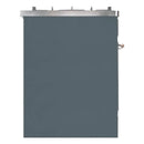 ILVE 30-Inch Majestic II Dual Fuel Range with 5 Sealed Brass Burners - 4  cu. ft. Oven - in Blue Grey with Copper Trim (UM30DNE3BGP)
