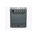 ILVE 30-Inch Majestic II Series Freestanding Dual Fuel Single Solid Door Oven Range with 5 Sealed Burners in Blue Grey with Bronze Trim (UM30DQNE3BGB)