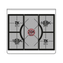 ILVE 30-Inch Majestic II Series Freestanding Dual Fuel Single Solid Door Oven Range with 5 Sealed Burners in Blue Grey with Chrome Trim (UM30DQNE3BGC)