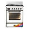 ILVE Majestic III 30-inch Dual Fuel Range with 5 Natural Gas Burner and Triple Glass Door Electric Oven in RAL with Burnished Trim (UM30NR3RAB)