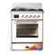 ILVE Majestic III 30-inch Dual Fuel Range with 5 Natural Gas Burner and Triple Glass Door Electric Oven in RAL with Copper Trim (UM30NR3RAP)