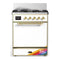 ILVE Majestic III 30-inch Dual Fuel Range with 5 Liquid Propane Burner and Solid Door Electric Oven in RAL with Brass Trim (UM30QNR3RAGLP)