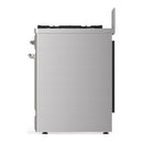 ILVE Majestic III 30-inch Dual Fuel Range with 5 Liquid Propane Burner and Solid Door Electric Oven in Stainless Steel with Chrome Trim (UM30QNR3SSCLP)