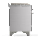 ILVE Majestic III 60-inch Dual Fuel Range with 7 Natural Gas Burner, Griddle, French Top and Triple Glass Door Electric Oven in Stainless Steel with Chrome Trim (UM60FSNR3SSC)