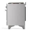 ILVE Majestic III 60-inch Dual Fuel Range with 5 Liquid Propane Burner, Griddle, French Top and Solid Door Electric Oven in Stainless Steel with Chrome Trim (UM60FSQNR3SSCLP)