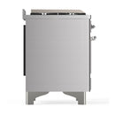ILVE Majestic III 40-inch Dual Fuel Range with 6 Natural Gas Burner, Griddle and Triple Glass Door Electric Oven in Stainless Steel with Chrome Trim (UMD40FNR3SSC)
