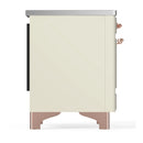 ILVE Majestic III 40-Inch Induction Range with 6 Induction Elements and Triple Glass Door Electric Oven in Antique White with Copper Trim (UMDIB40NR3AWP)